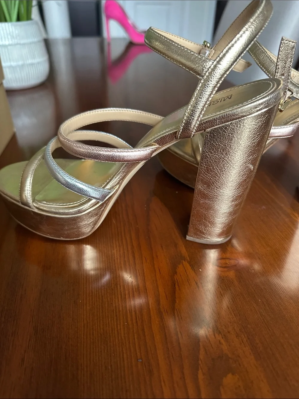 Michael Kors Nantucket  Platforms Metallic leather